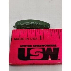 Vintage HEINZ Green Cucumber Pickle Plastic Pin Brooch 1 1/8" Long